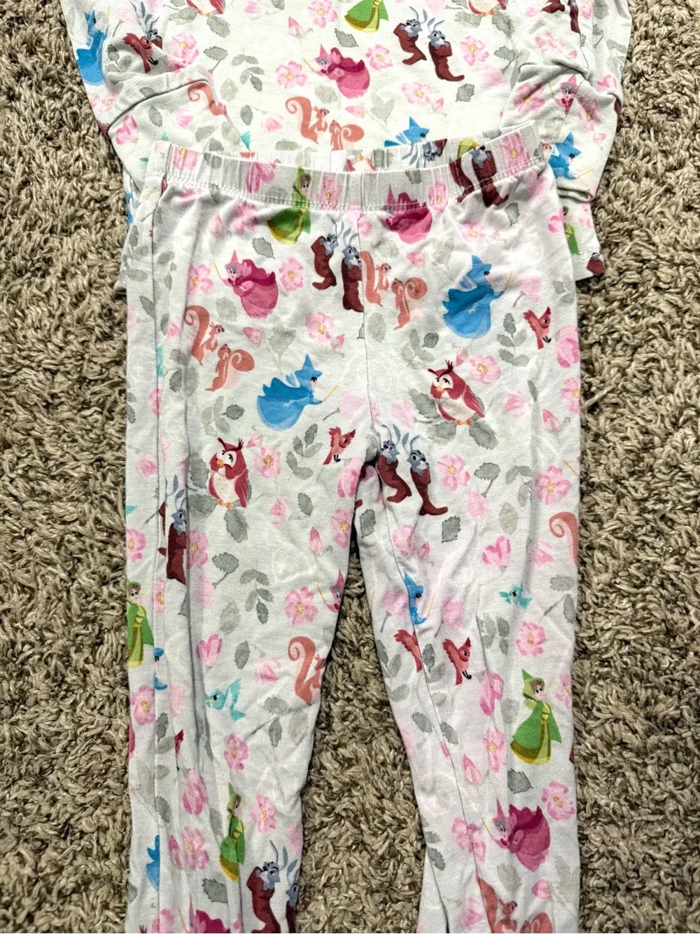 Posh Peanut X Disney Princess Toddler Girl Size 2T Bamboo Two Piece Set
